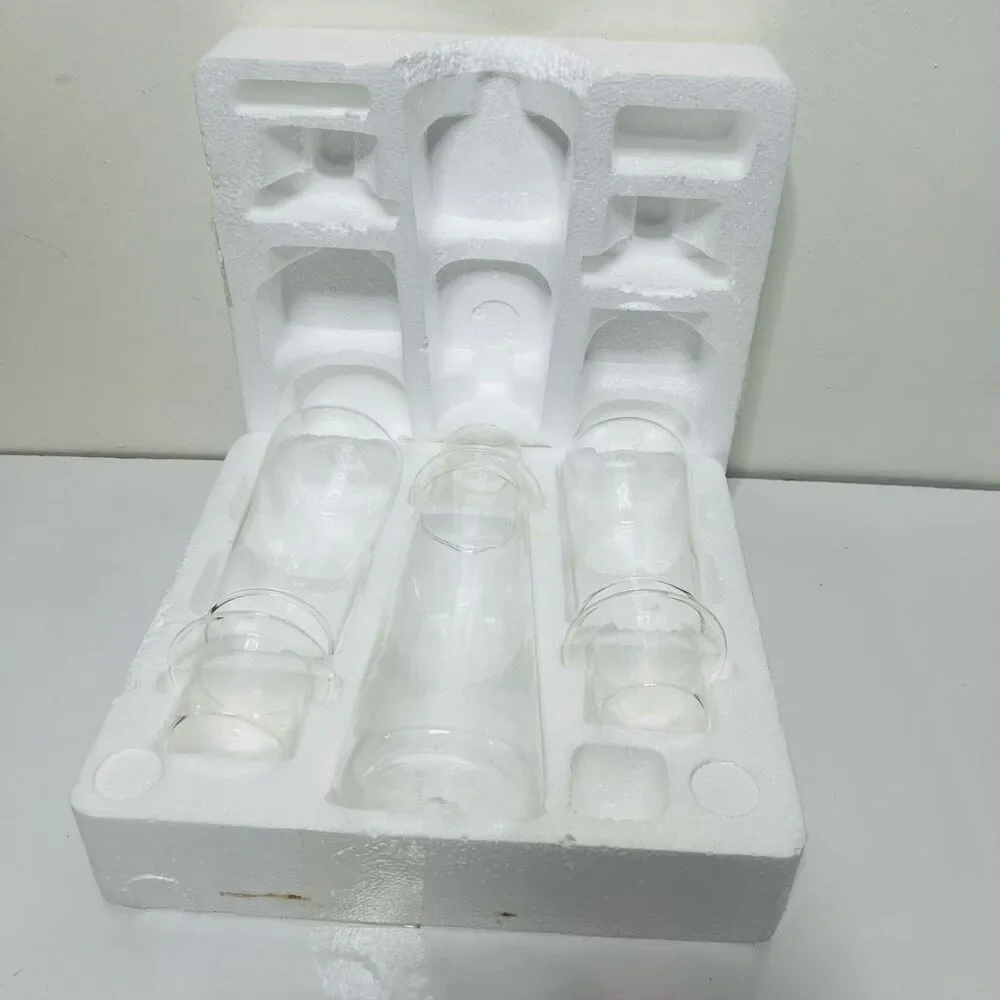 Party Lite Symmetry Trio Clear Glass Candle Holders Used in Box Opened Retired - Picture 7 of 13